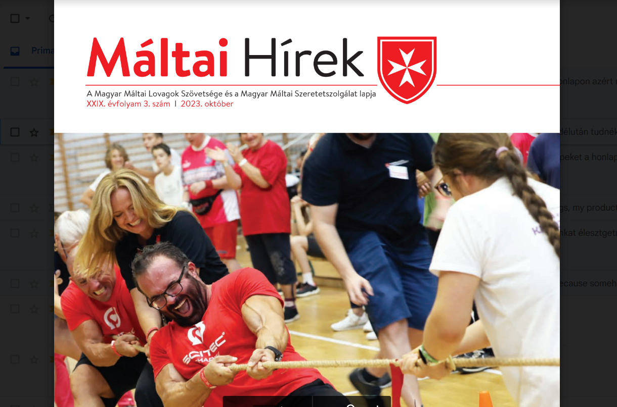 The October 2023 issue of Máltai Hírek is out