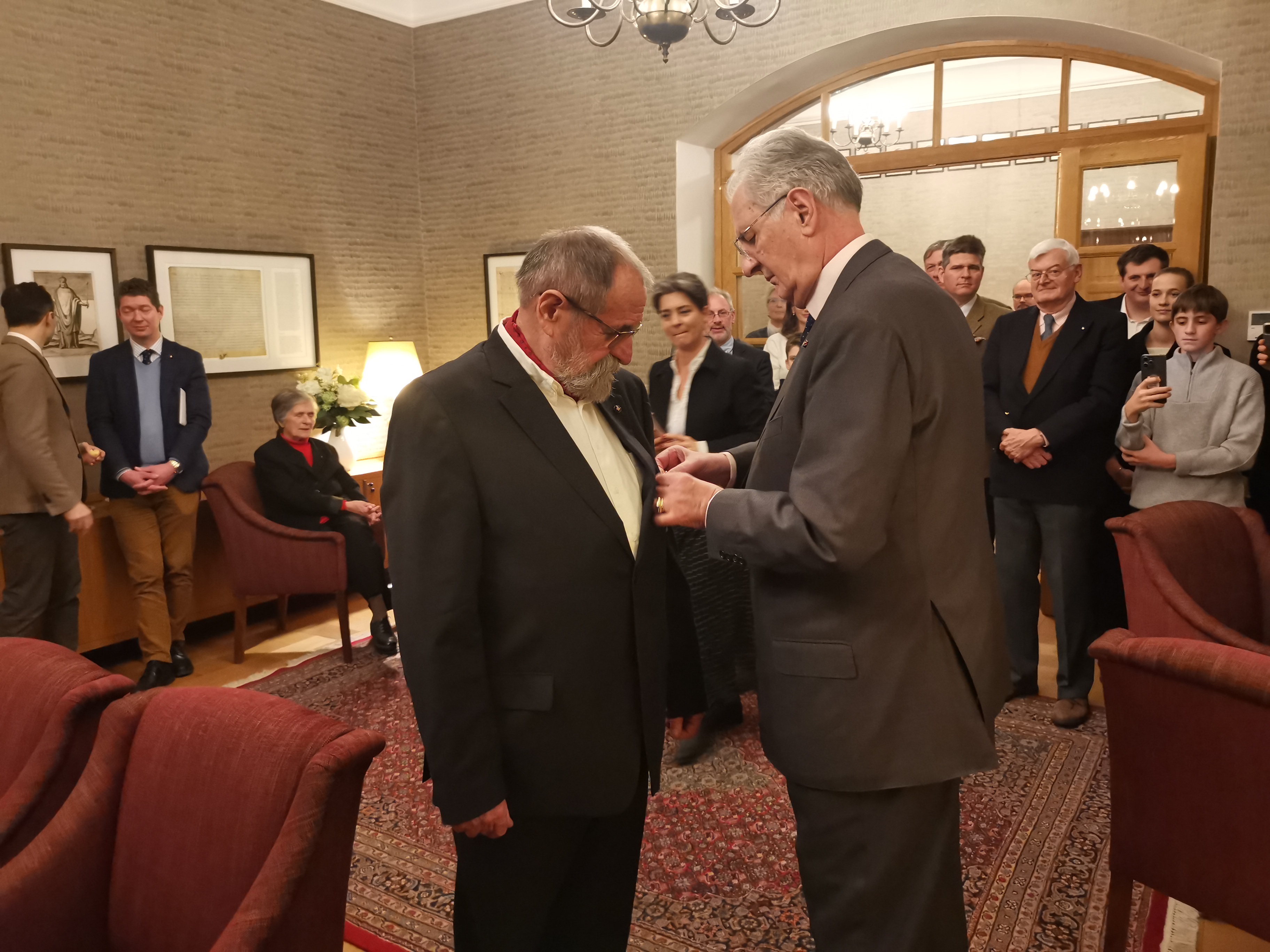 Pro Merito Melitensi award to Béla Ugron, GCHD