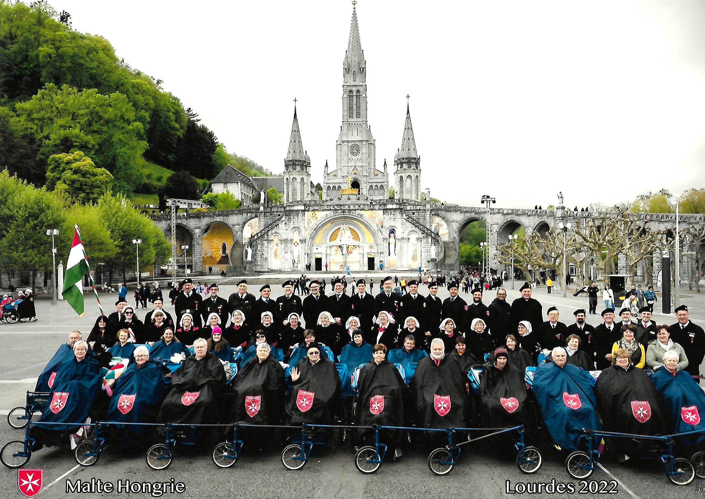 2022 rendi zarándoklat Lourdes-ba