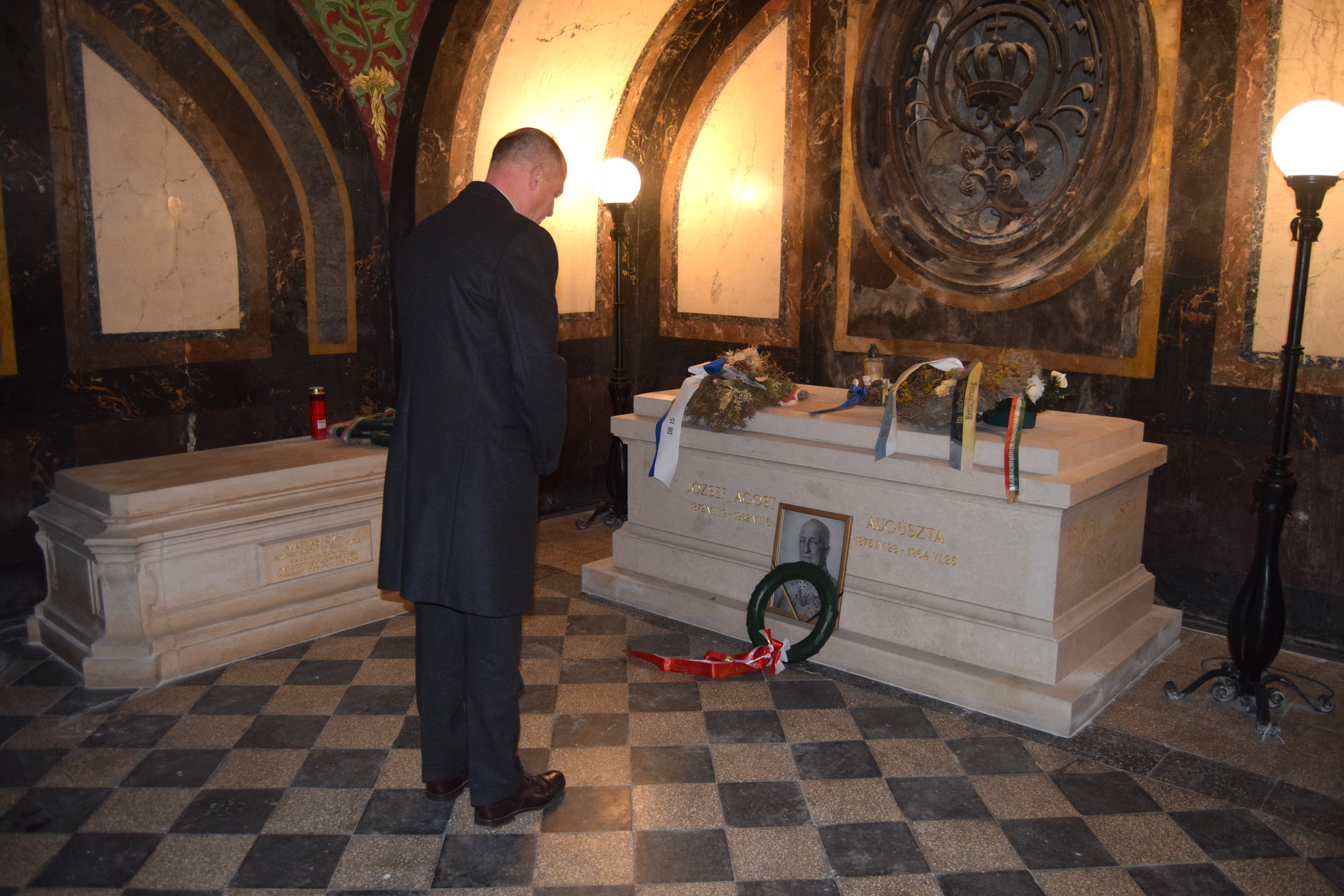 Members of the Order in the Palatine Crypt of Buda Castle